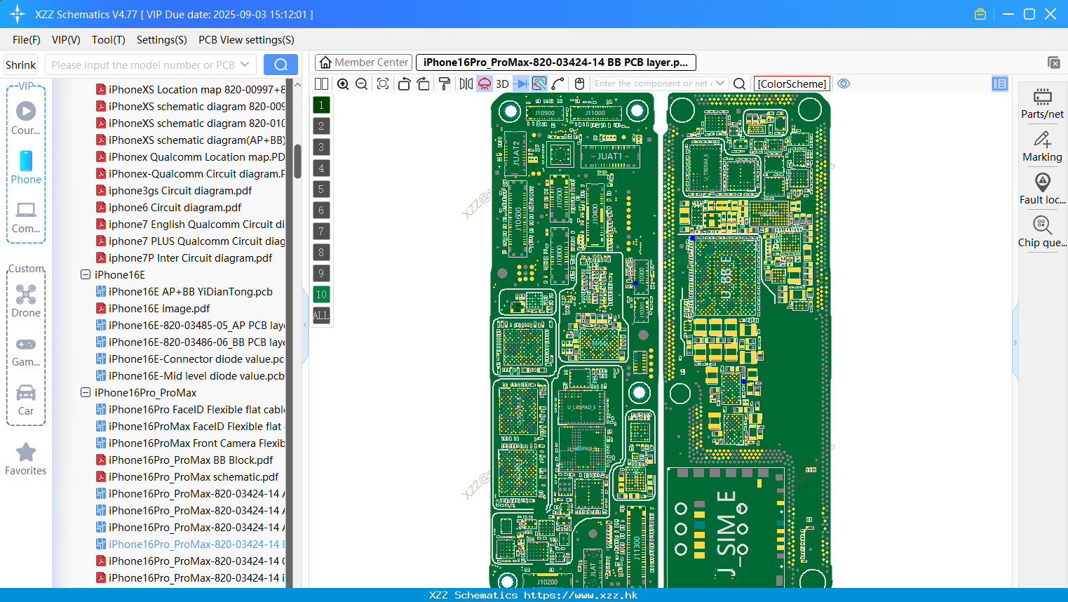 IPhone16Pro_ProMax-820-03424-14 BB PCB Layer